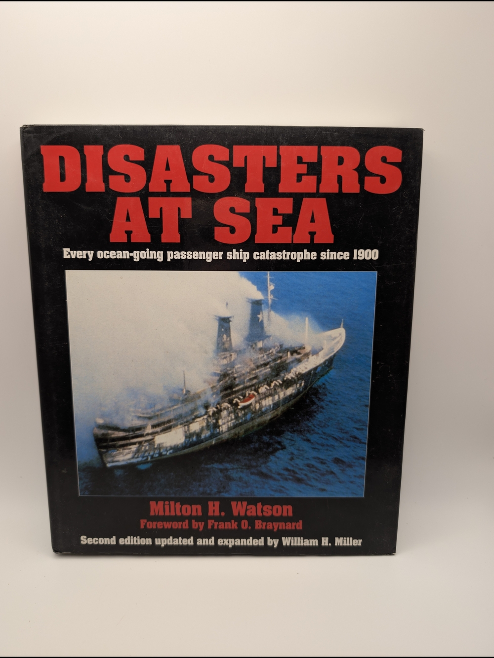Disasters At Sea by Milton H. Watson — Black & Red Hardcover